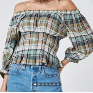 Free People Teagan Puff Sleeve Top